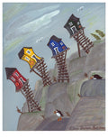 Crooked Stages on the Cliffs Painting