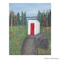 The Red Door Library Painting