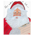 Santa with a list of Boys/Girls in his hand